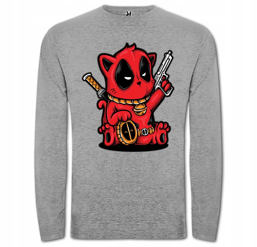 

Long Kittypool Deadpool Kot Niedobry Koteczek XL