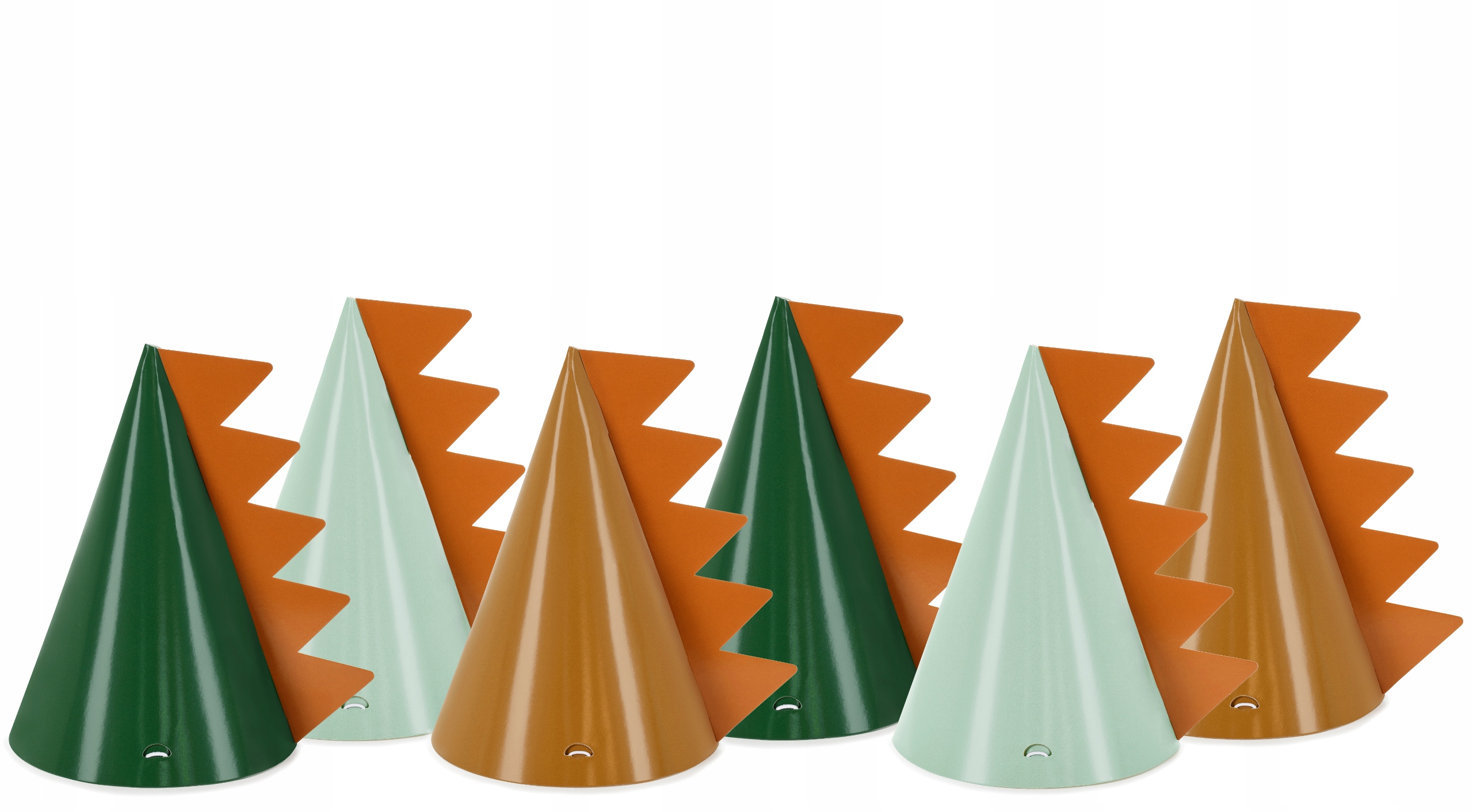 CZAPECZKI PAPIEROWE DINOZAURY-6 SZTUK-6568 Marka Party Deco