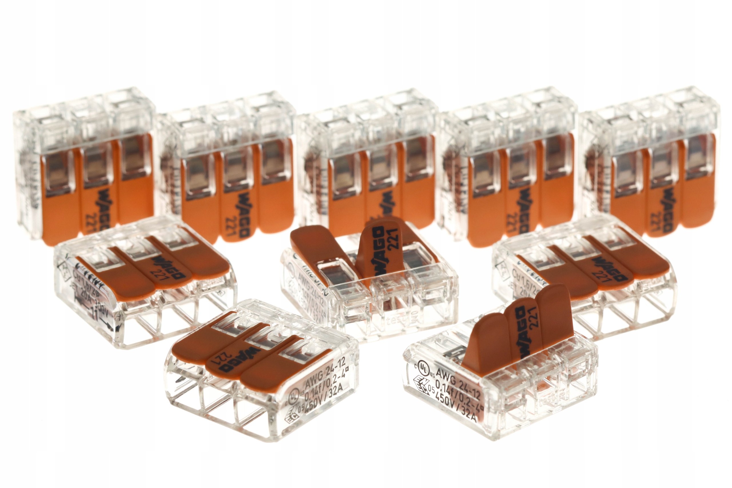

Szybkozłączka Wago zaciskowa 3x4 mm² 413 10 szt.