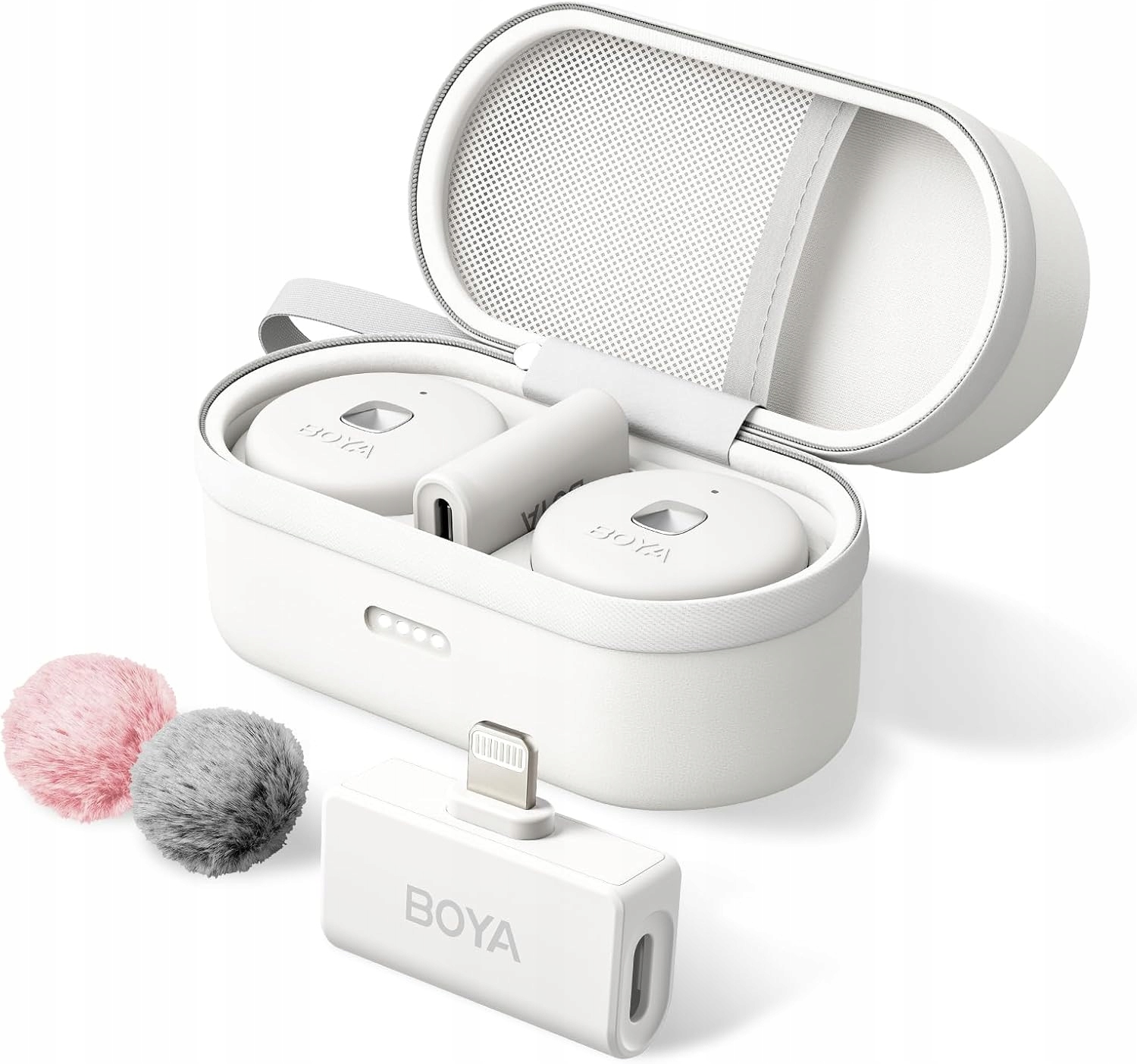 Boya Omic-D-W Mikrofon Bezprzewodowy do iPhone Lightning Vlog Noise Cancel