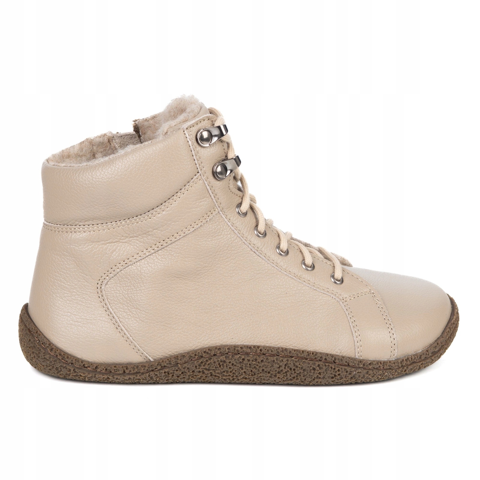 Dámské barefoot boty zateplené merino vlnou 0769W béžové 36