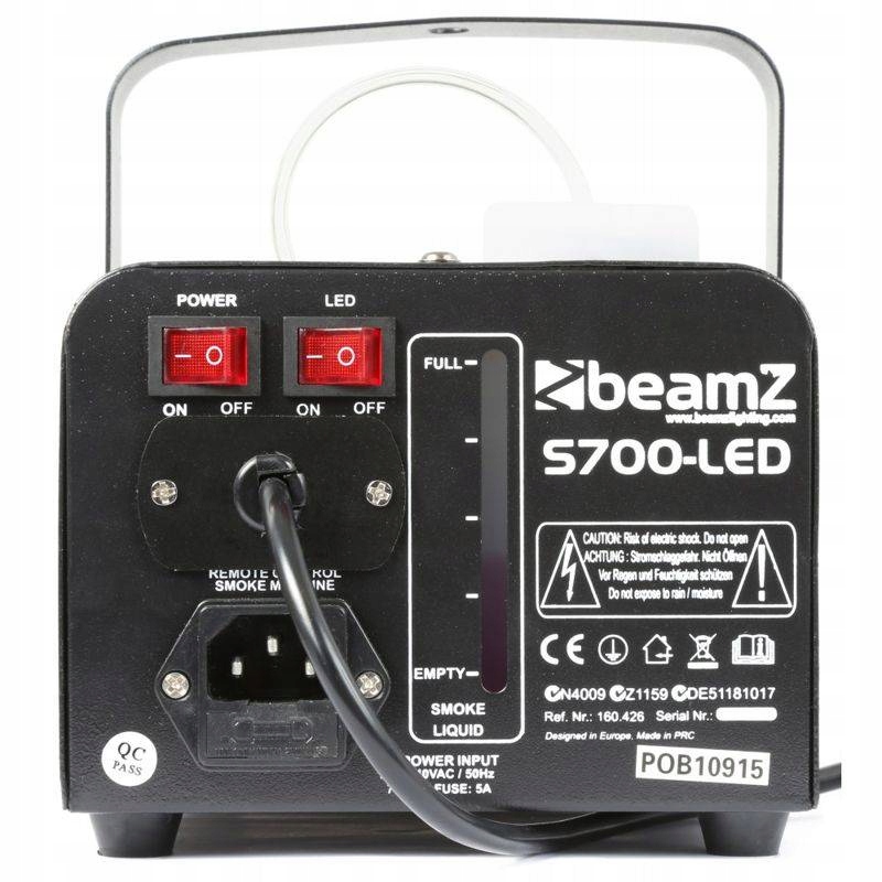 Wytwornica dymu dymiarka z efektem LED 700W pilot Model S700LED