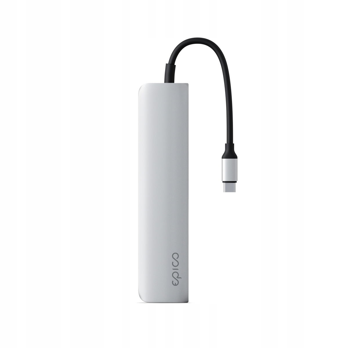 Epico 6v1 Alu Hub 8K s Usb-c konektorem stříbrná