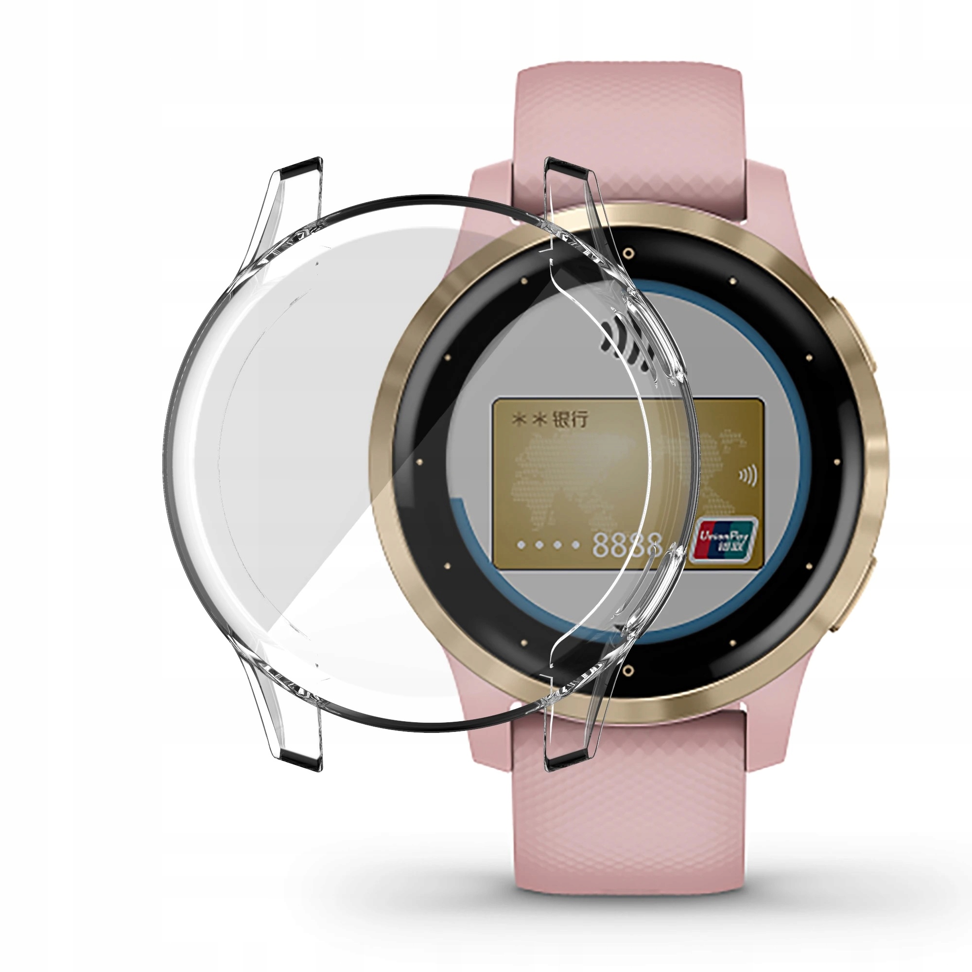 ETUI SILIKONOWE DO GARMIN VIVOACTIVE 4S / VENU 2S - KOLORY Pasuje do modelu Garmin Vivoactive 4s Garmin Venu 2s