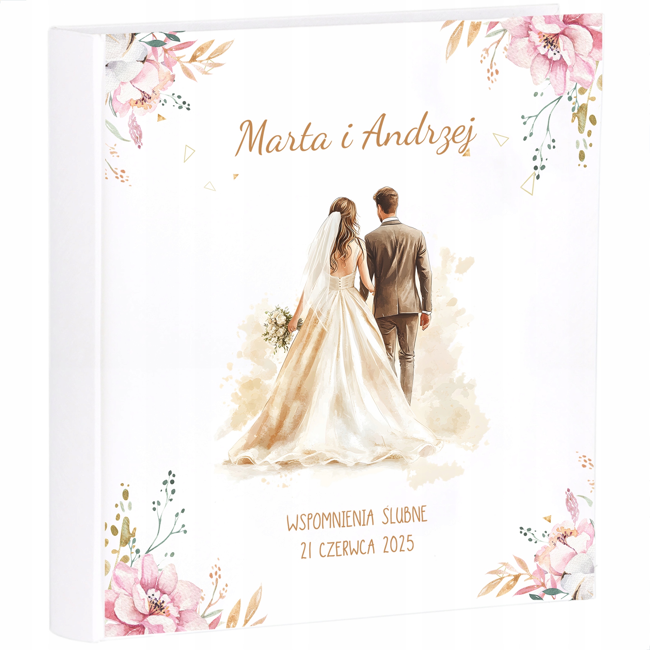 Velké svatební fotoalbum s 50 černými kartami Váš potisk suvenýr na Svatba