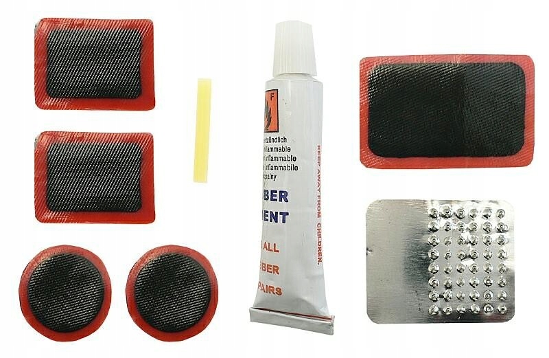 

Zestaw Naprawczy Roweru Kół Łatki Klucze Dętek