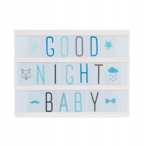 LAMPKA PODŚWIETLANA RAMKA Z LITERKAMI NAPISAMI ŚWIECĄCA OZDOBA 20x15 Kolor dominujący biały