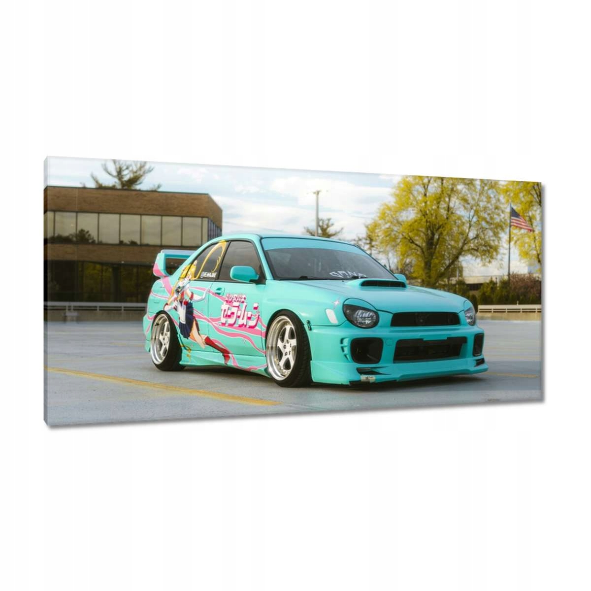 Obrazy 115x55 Tyrkysová Fura Sport Car