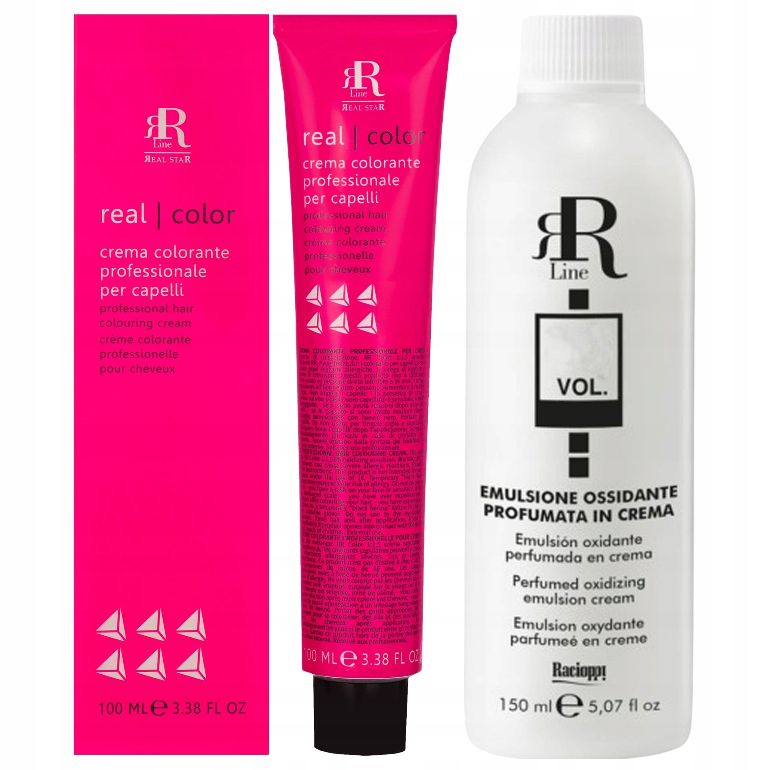 

Zestaw do farbowanie Rr Line farba 100 oxydant 150