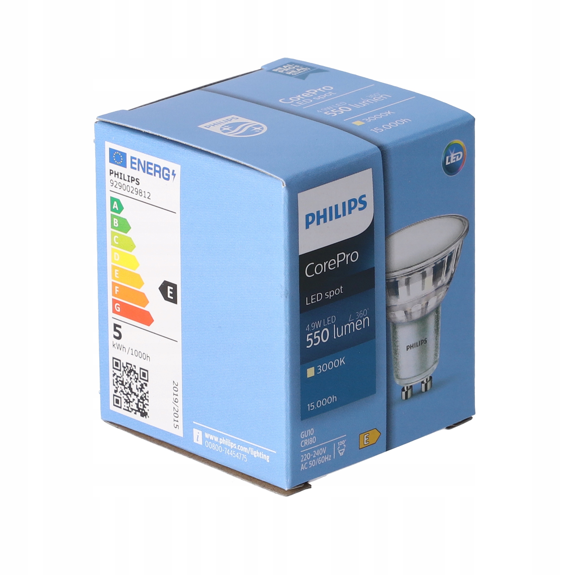 10x ŻARÓWKA LED GU10 4,9W 3000K biała ciepła 120° 550lm PHILIPS Marka Philips