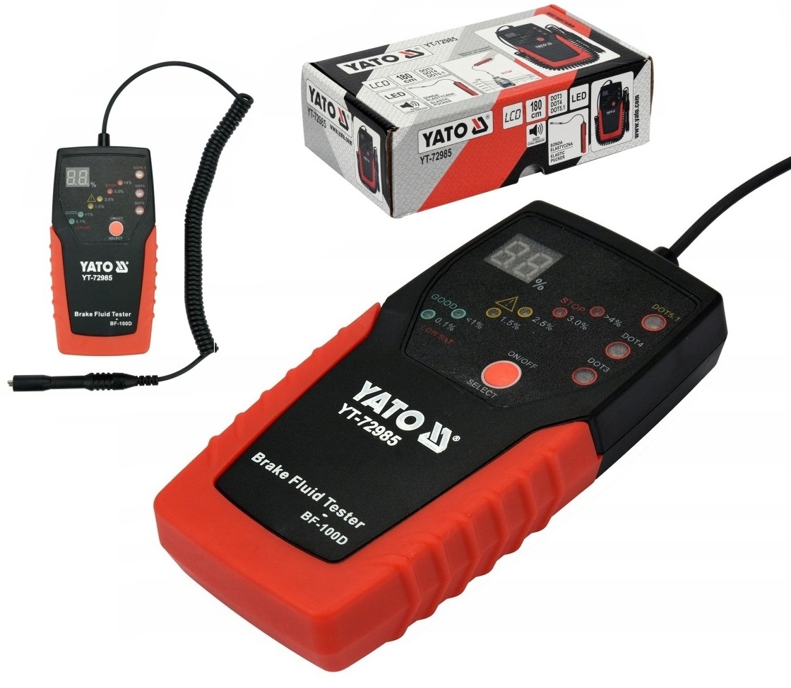 YATO ЖК-ТЕСТЕР ТОРМОЗНОЙ ЖИДКОСТИ С ЗОНДОМ