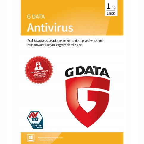 

G Data Antivirus 2PC/1Y kontynuacja Esd GData