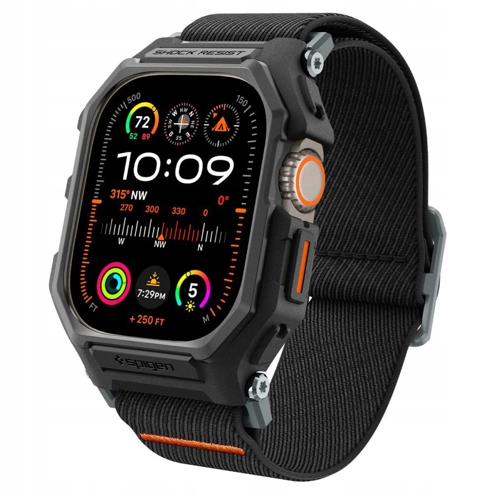Etui z paskiem Spigen Lite Fit Pro na Apple Watch Ultra 49 mm czarny mat