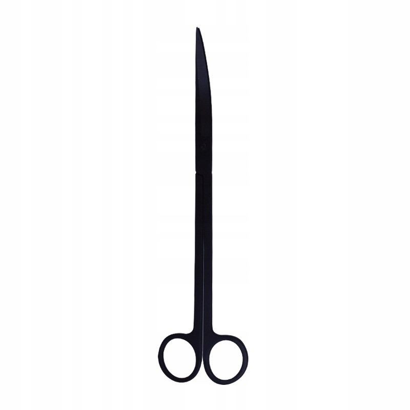 Akvarijní Nůžky Zahnuté 25 CM Černé Pro Rostliny Aquascaping Ocel