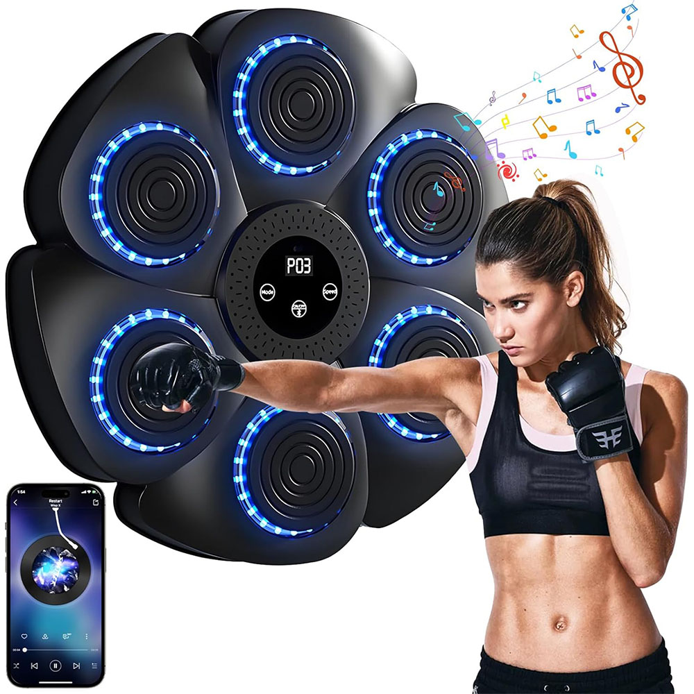 Music Boxing Machine Bluetooth W Treningowy Ściana Bokserska Usb +rękawice