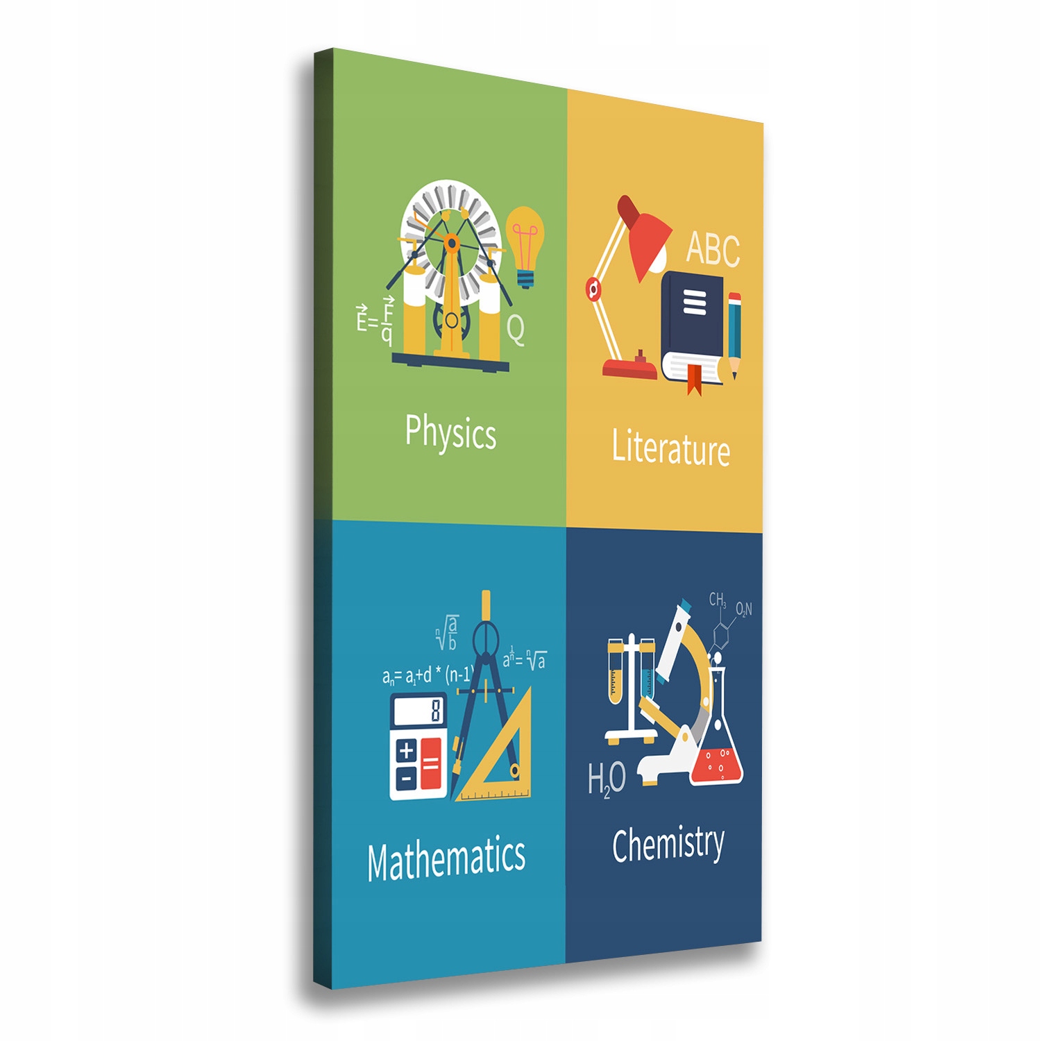 

Foto obraz na płótnie Przedmioty szkolne 60x120 cm