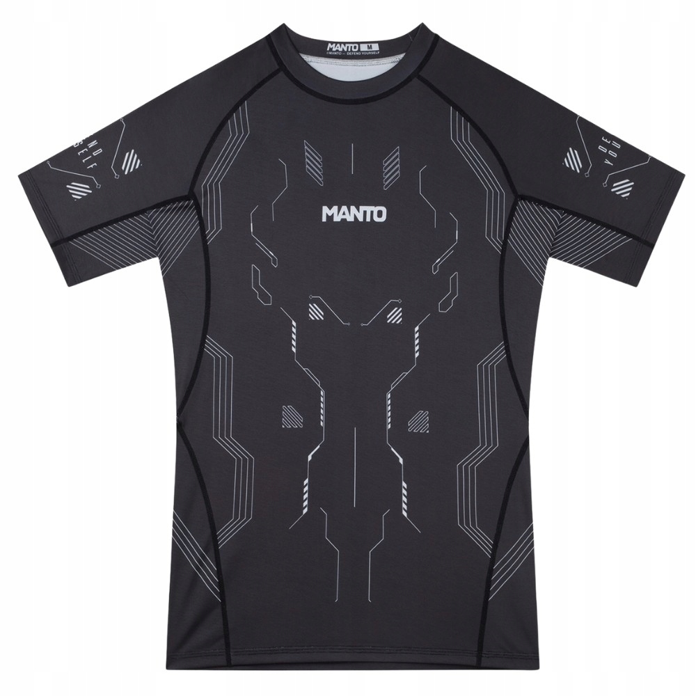 Manto Rashguard Krótki Rękaw Shield Czarny XL