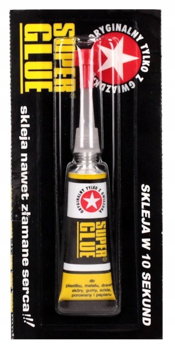 

Klej Superglue Glue uniwersalny 2ml tubka