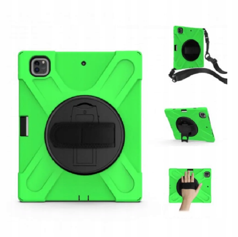 Pouzdro pro iPad Pro 12.9" s podstavcem a popruhem na rameno, zelené