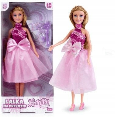 

Lalka Natalia 29cm w różowej sukience 122002 lalka