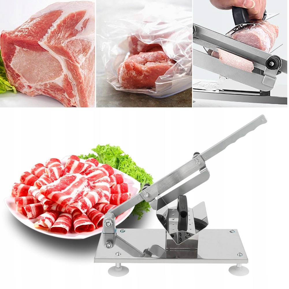 Ruční Kráječ Na Maso, Nastavitelný 0,3-15 mm, Pro Krájení Zmrazeného Masa