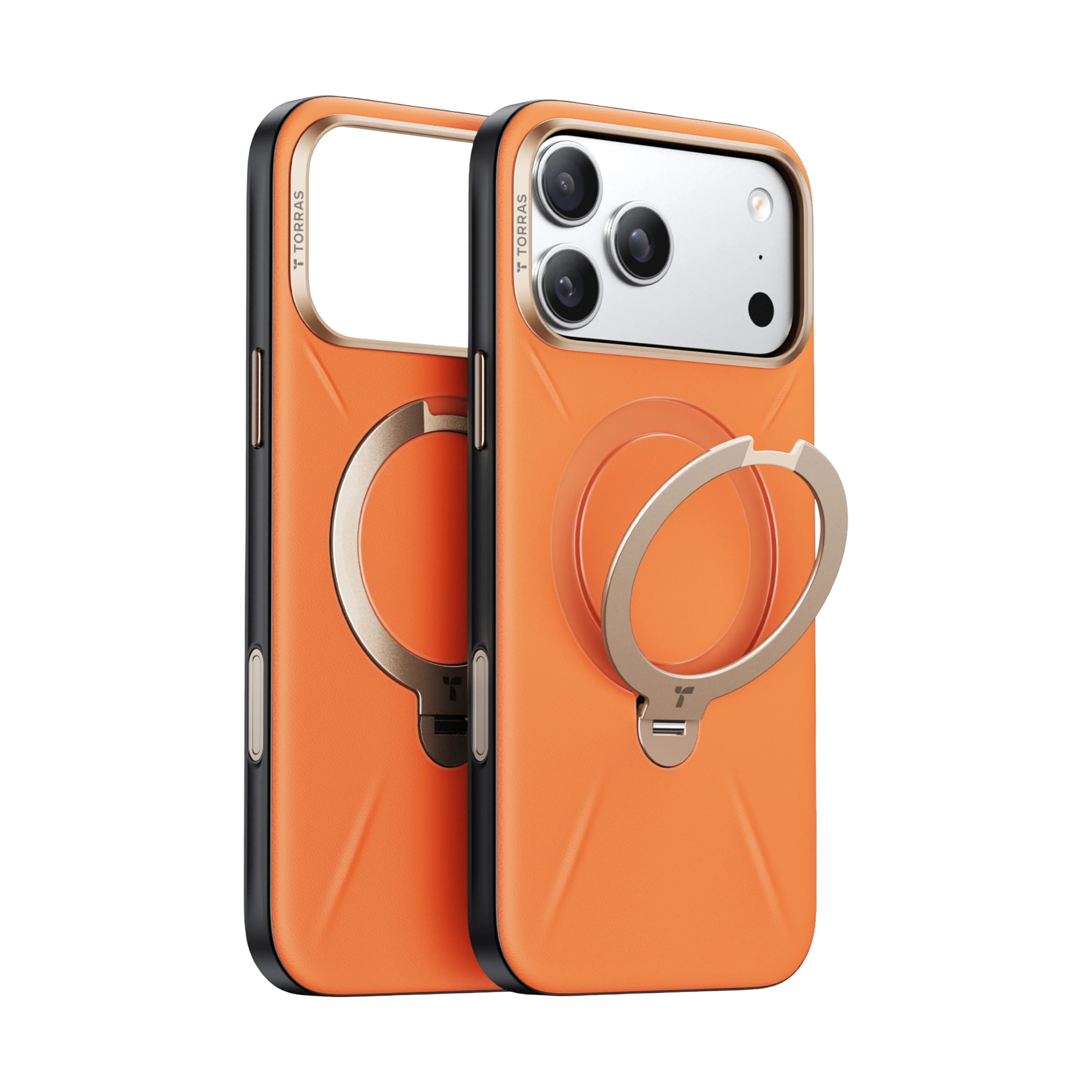 Pouzdro pro iPhone 17 Pro Max Torras Ostand Q3 VegSkin s MagSafe Veganskou kůží