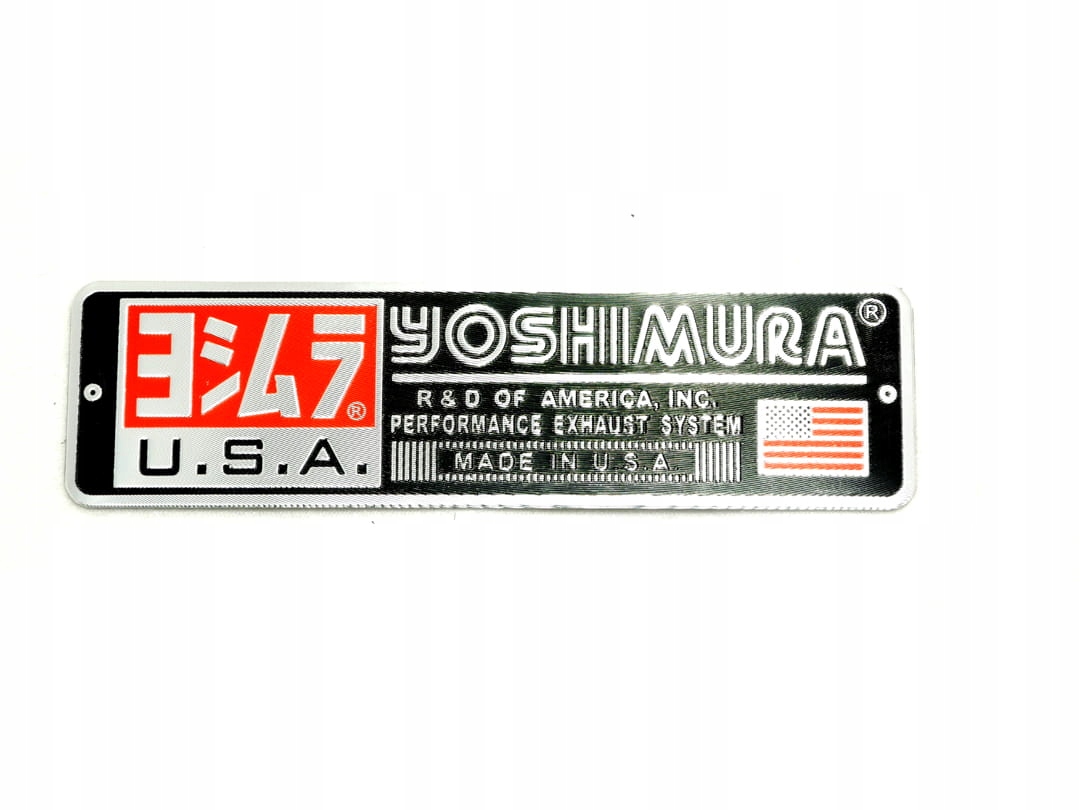 

Emblemat Alu Yoshimura Naklejka Wydech Tłumik