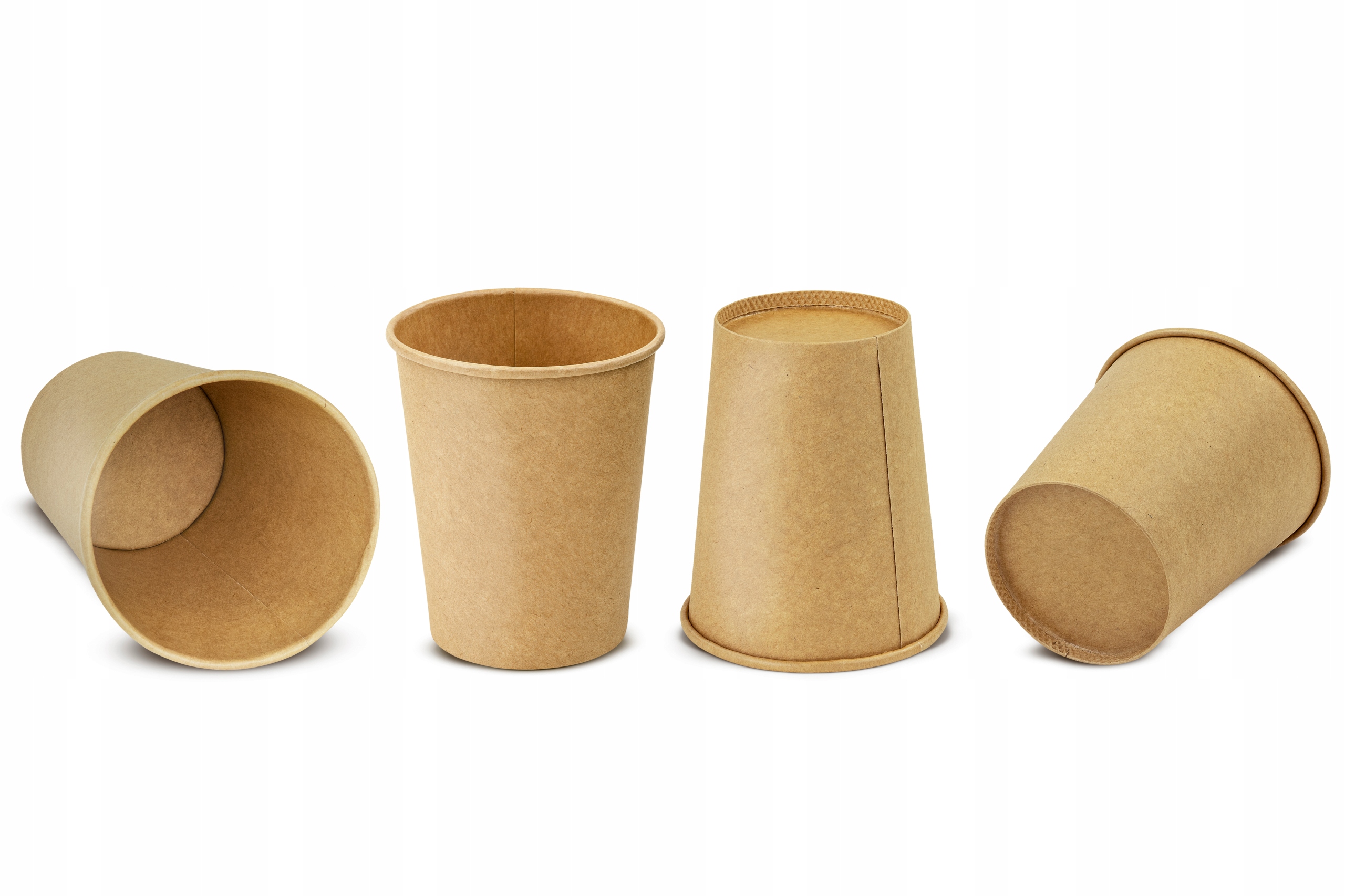 KUBKI PAPIEROWE 250ML DO KAWY NAPOJÓW KRAFT 50 SZT Kolor brązowy