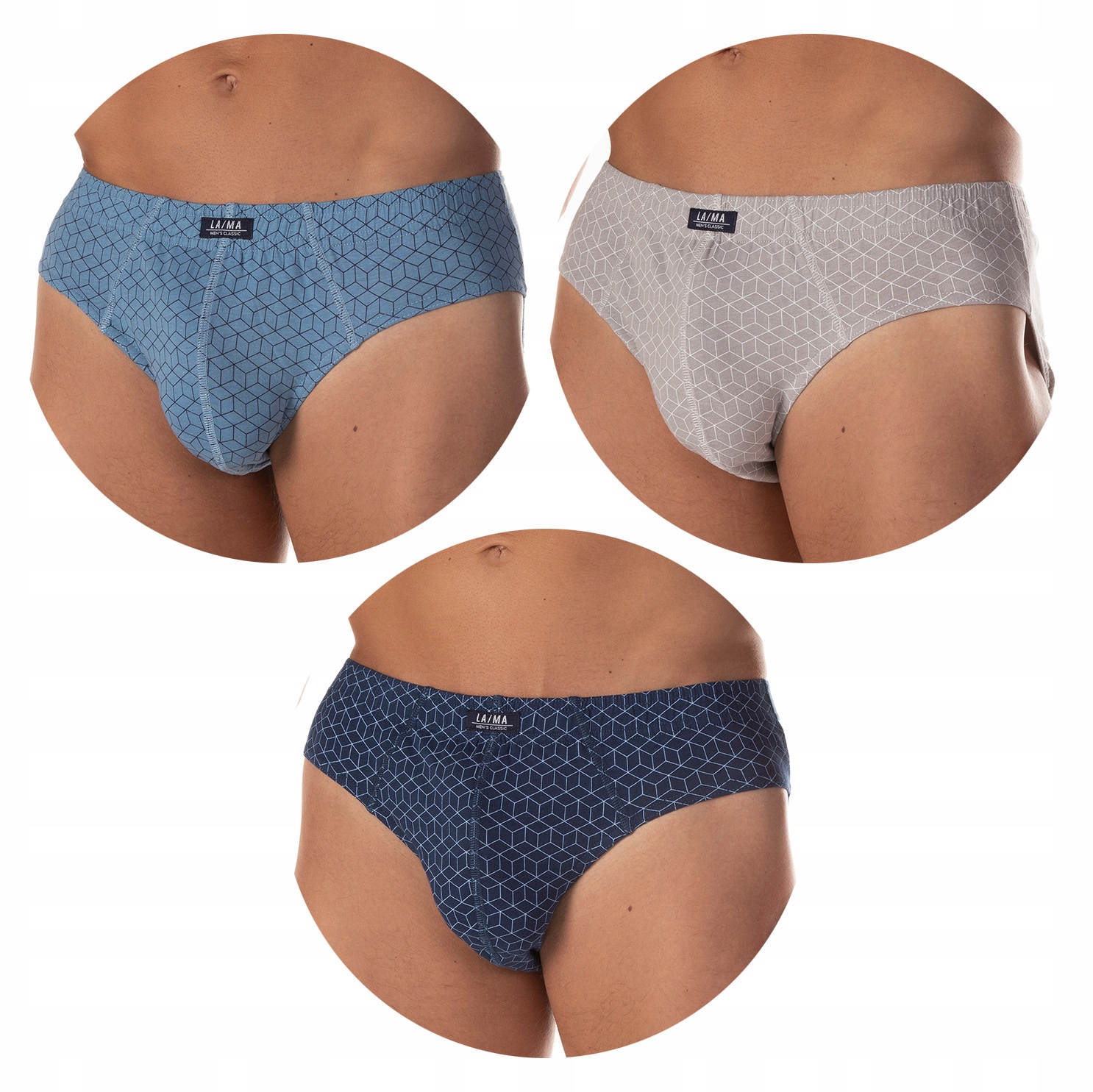 

Majtki męskie slipy 3-pak Lama M-110 CL-12 - XXL