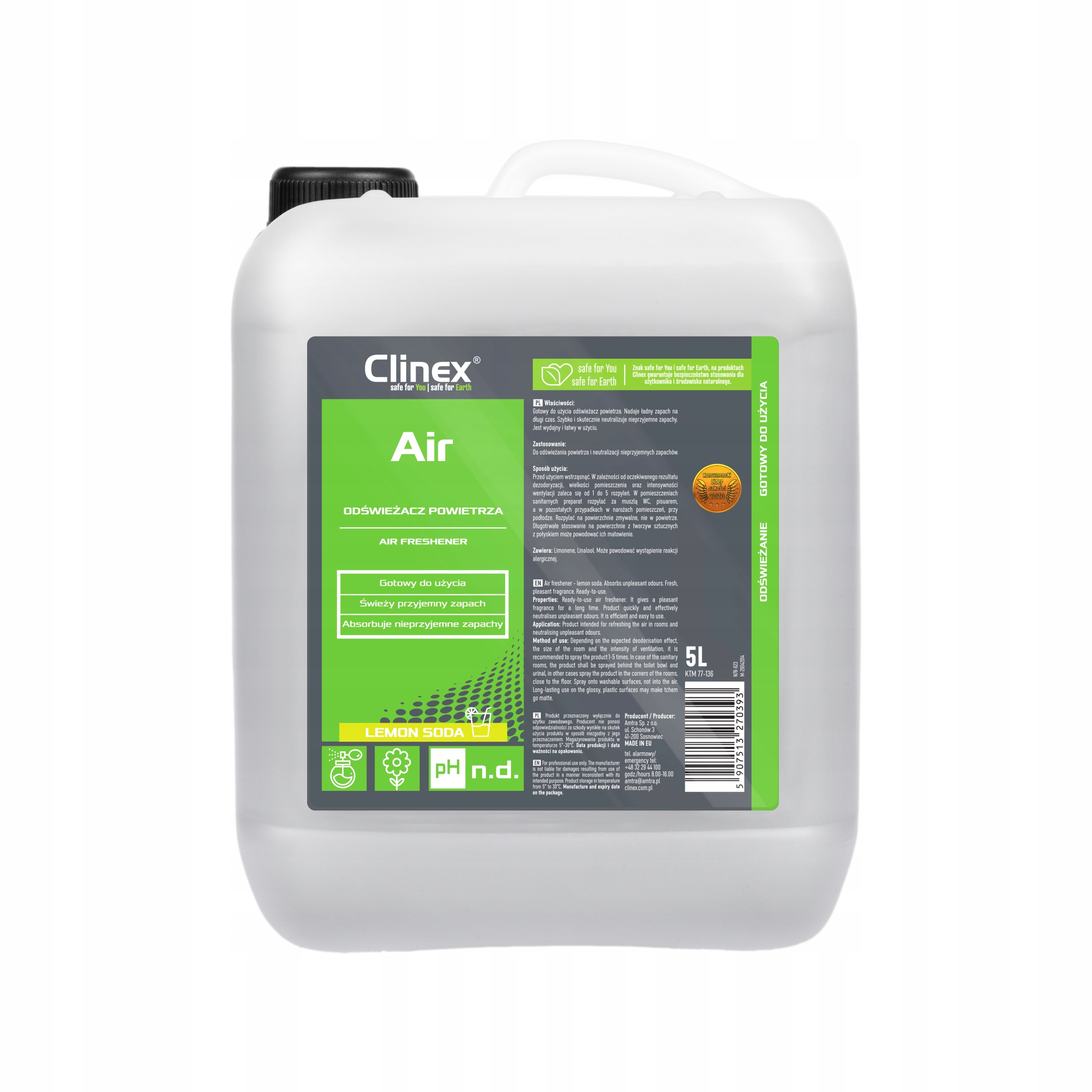 Clinex Air Lemon Soda 5L