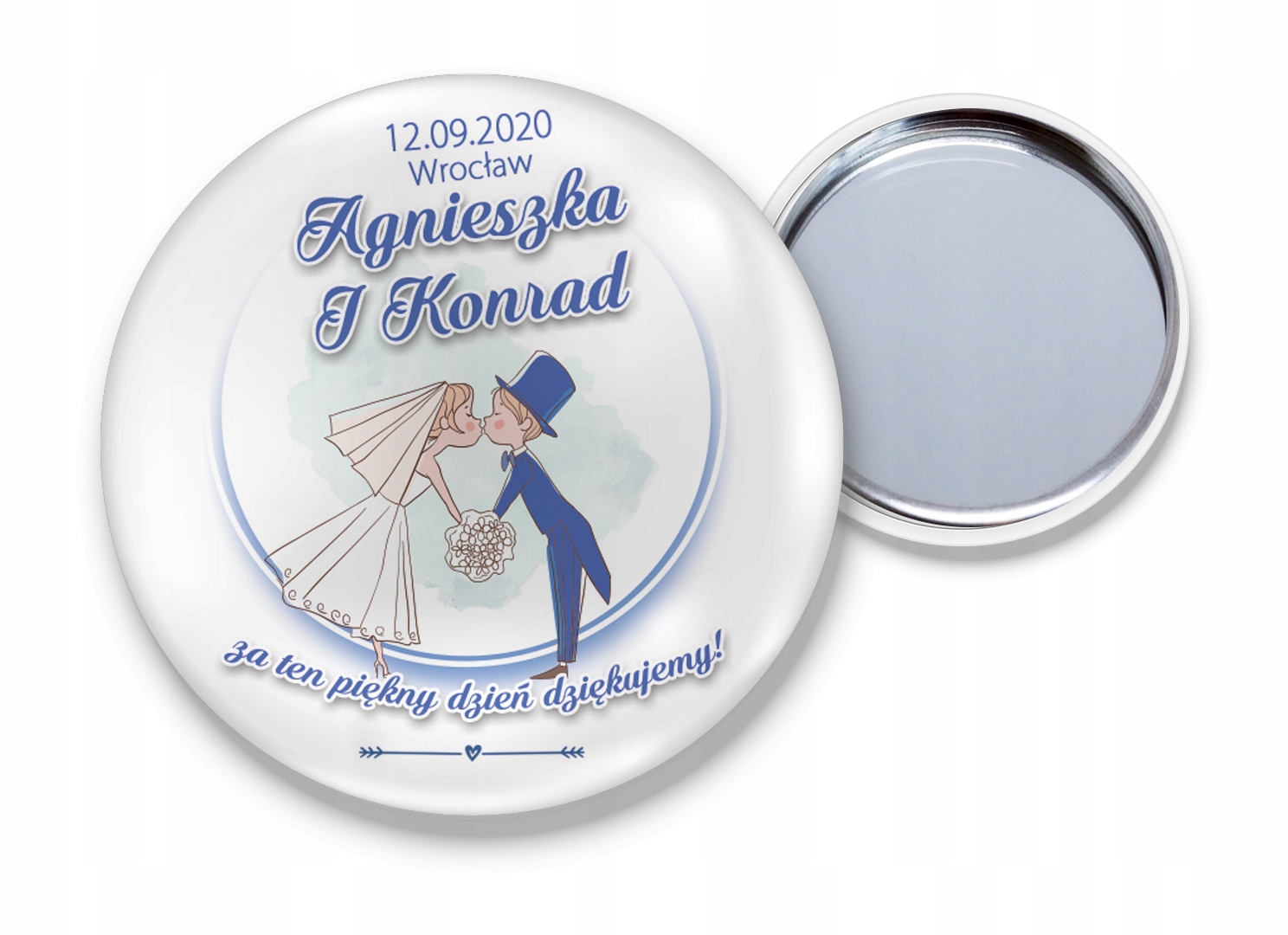 

Lusterko Ślub podziękowania dla Gości 10 sztuk