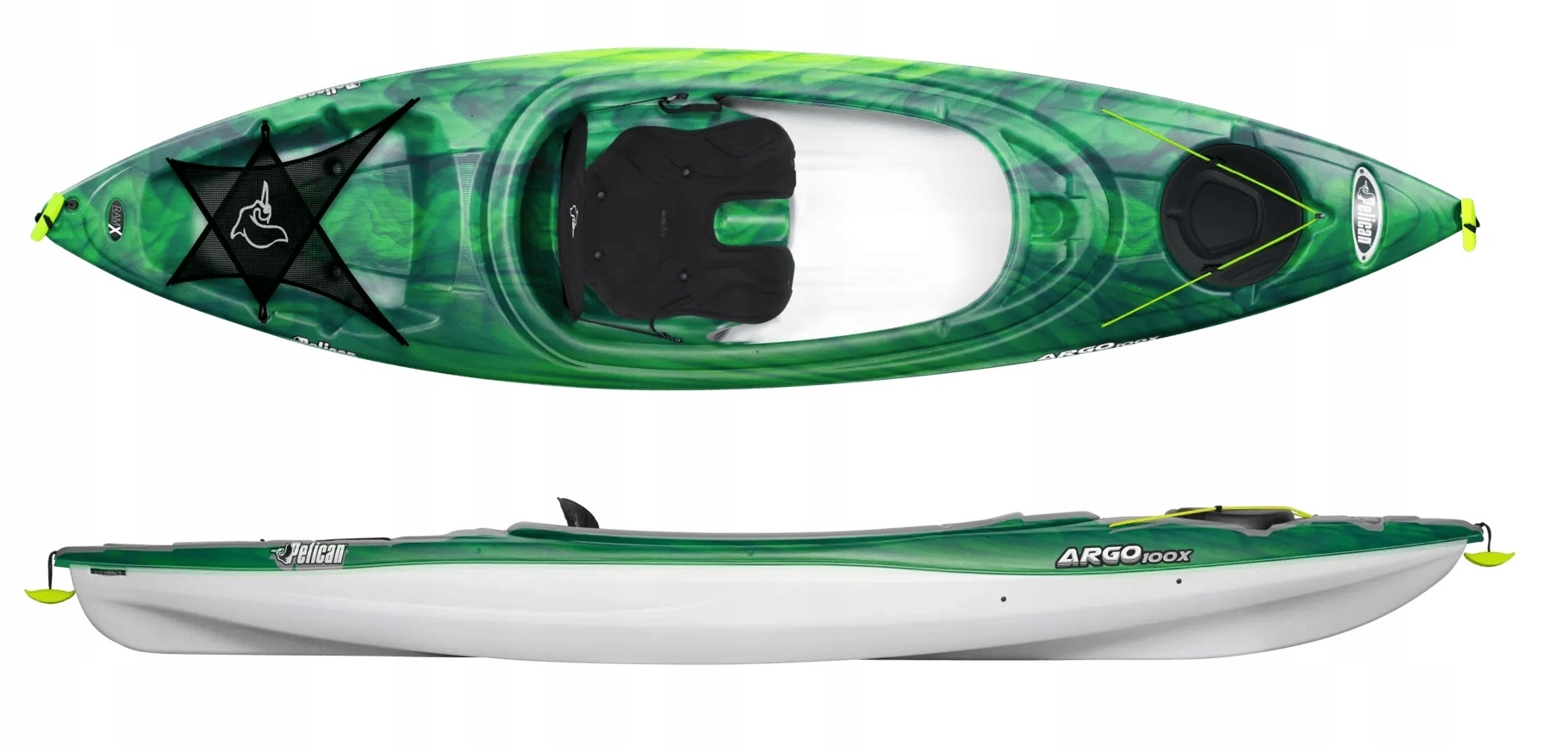 Lekki Stabilny Turystyczny Kajak Jednoosobowy Argo 100X Pelican Kanada 16kg