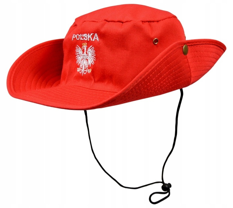 Kapelusz Czapka Kowbojski Kibica Mecz Polska Biało Czerwoni Euro