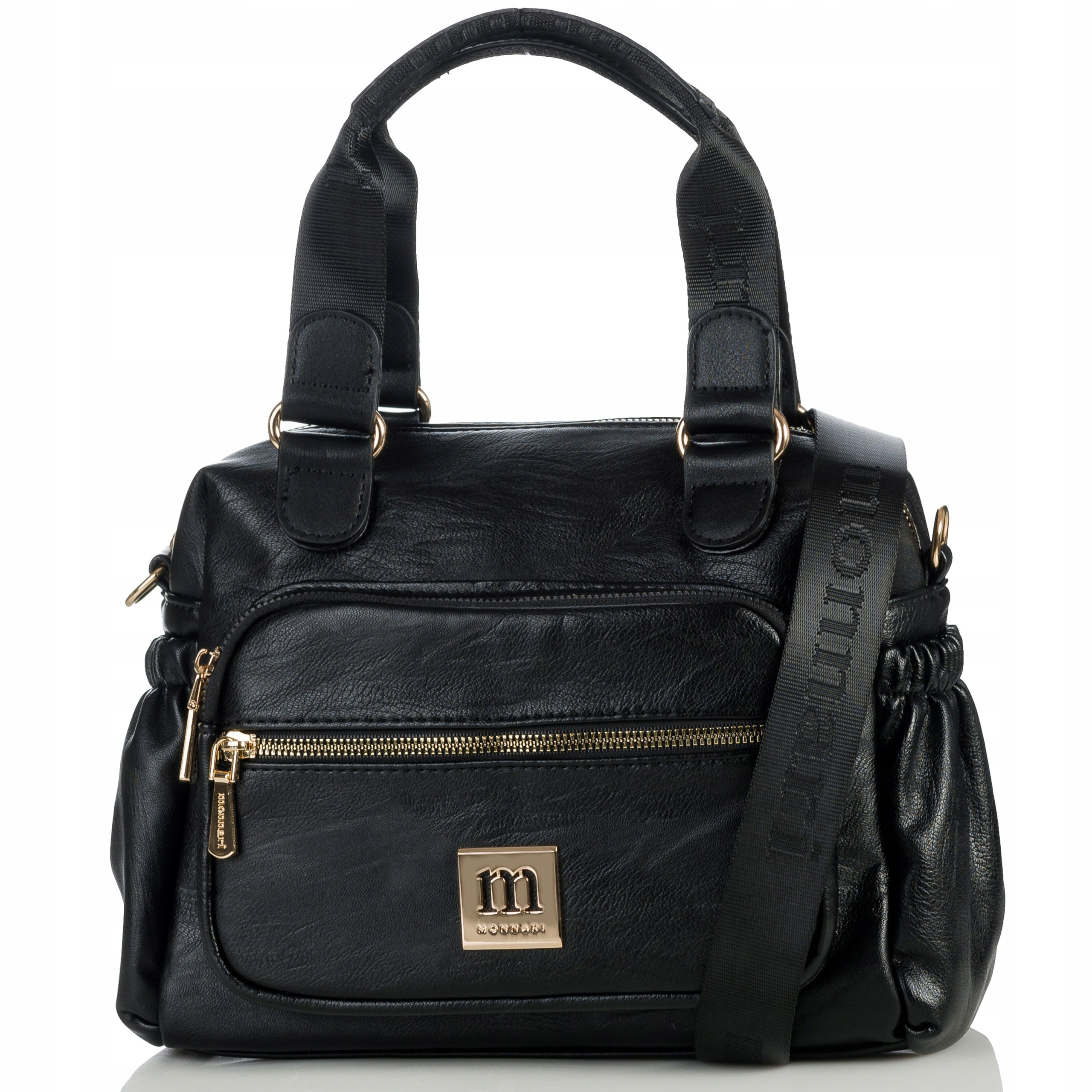 Listonoszka Kuferek Premium Torebka Damska Monnari czarna Pojemna do pracy
