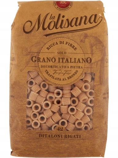 Italský makaraon Ditaloni rigati n 12 celozrnný La Molisana