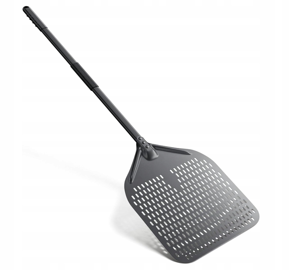 perforovaná lopata na pizzu 30 x 39 cm špachtle dlouhá hliníková 111 cm Nutuni