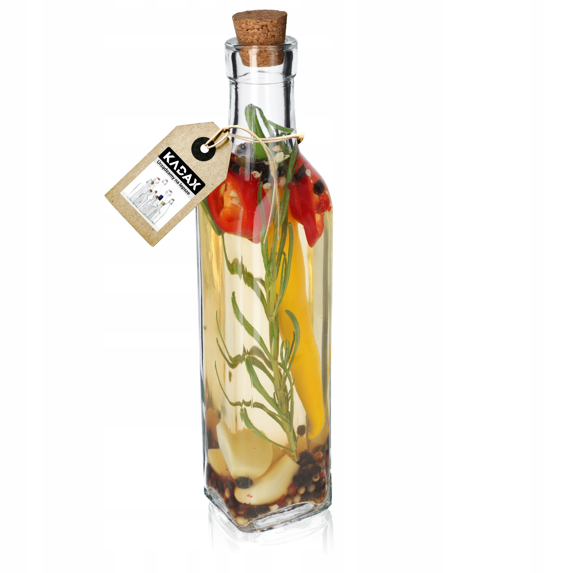 

Szklana Butelka Z Korkiem Na Nalewki Oliwę 250ml