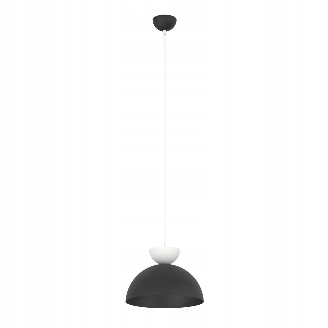 Emibig Lunaro 1S Bl Black/white Závěsná lampa s převisem Ocel lakovaná práškem