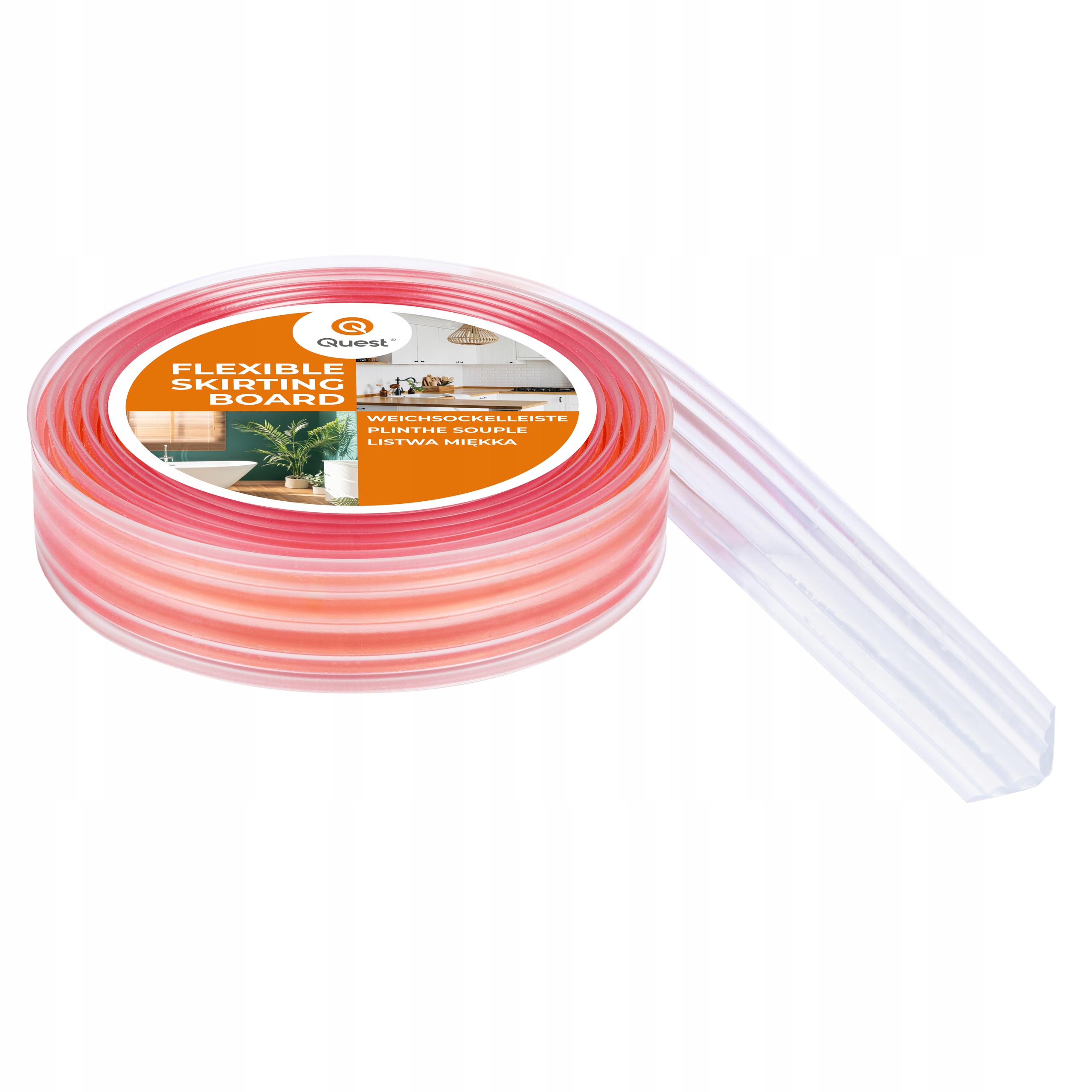 Samolepiaca odrazová lišta, ochranná, Pvc 40 mm, transparentná