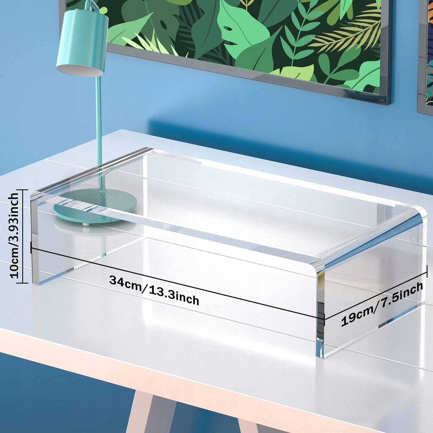 ACRYL Podstawka Pod Monitor Podwyższenie Do Laptopa Komputera Notebooka — miniatura 2