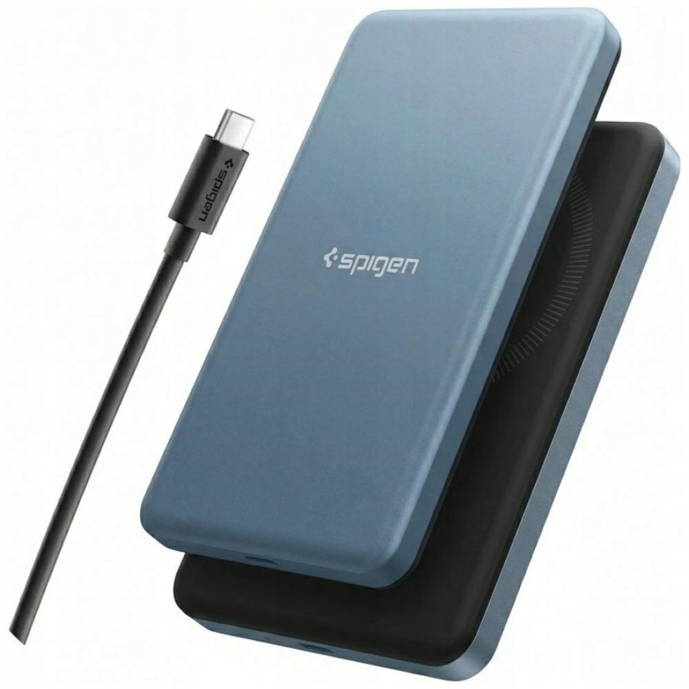Powerbanka Spigen Essential EA2205MQ 5000 mAh 22.5W Qi2 modrá
