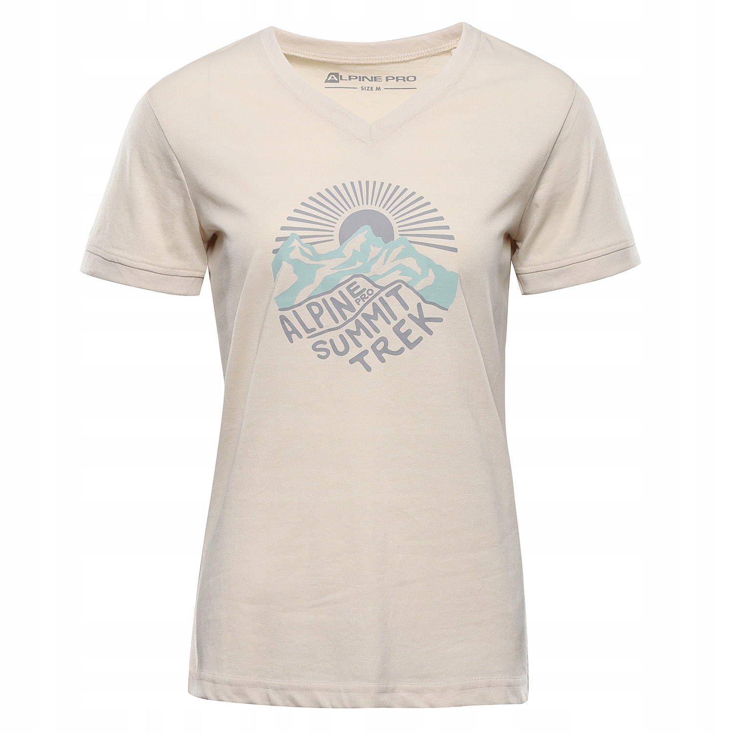 Koszulka damska turystyczna Alpine Pro Nogera k.kremowy r.M