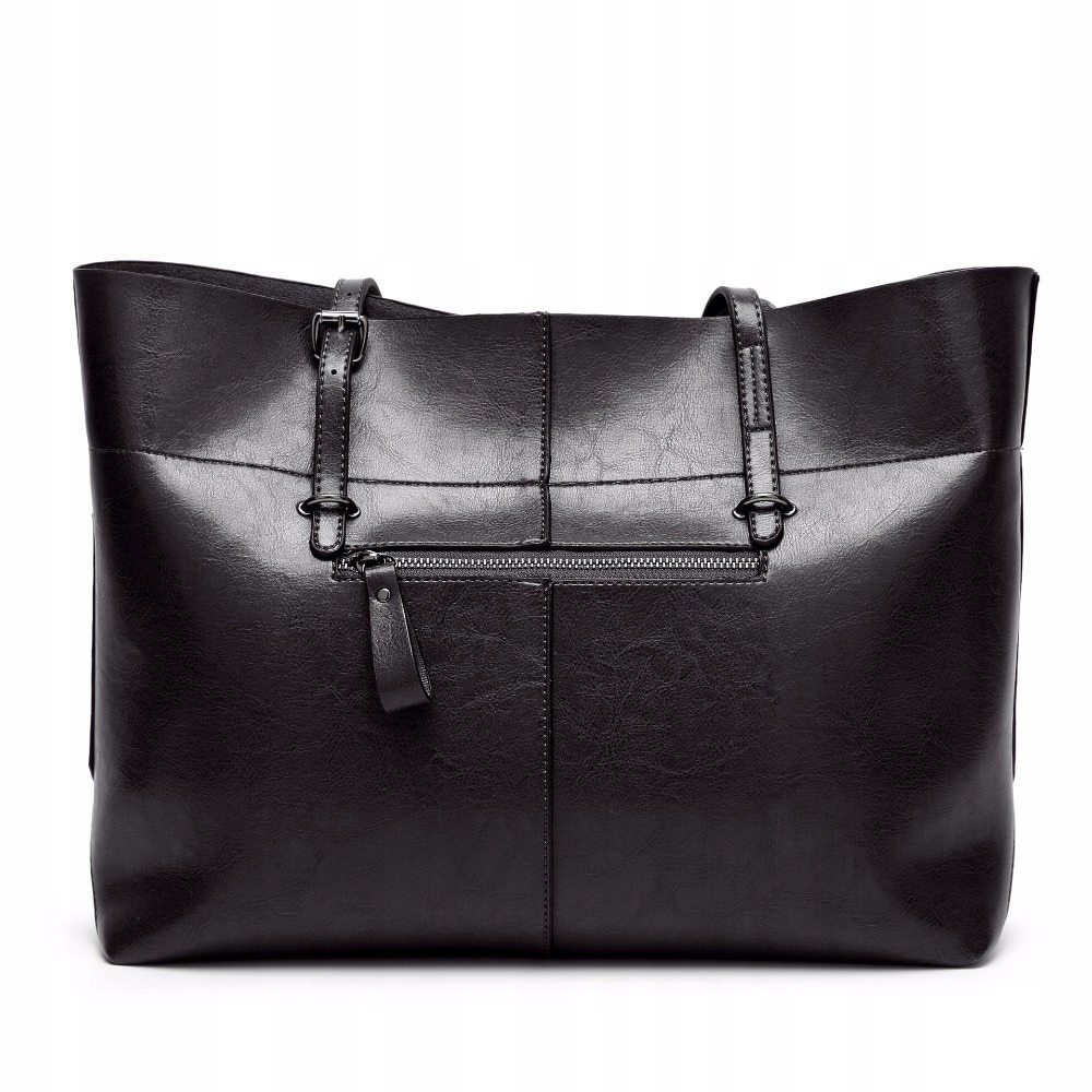 

Torebka torba damska czarna szoperka mieści A4