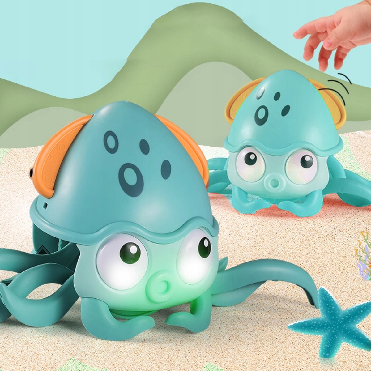 OŚMIORNICA PEŁZAJĄCA INTERAKTYWNA Z DŹWIĘKIEM DO NAUKI RACZKOWANIA Wiek dziecka 0 +