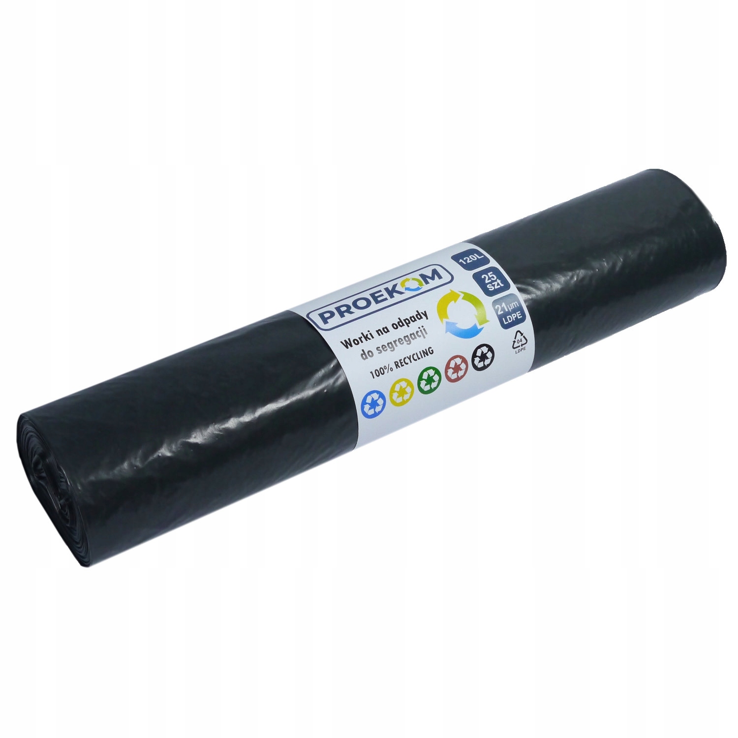 

Worki na śmieci 120L x 25 sztuk czarne