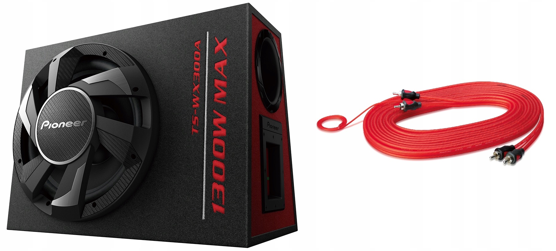 Pioneer TS-WX300A aktívna basová skrinka subwoofer Rca Sinuslive CK-50