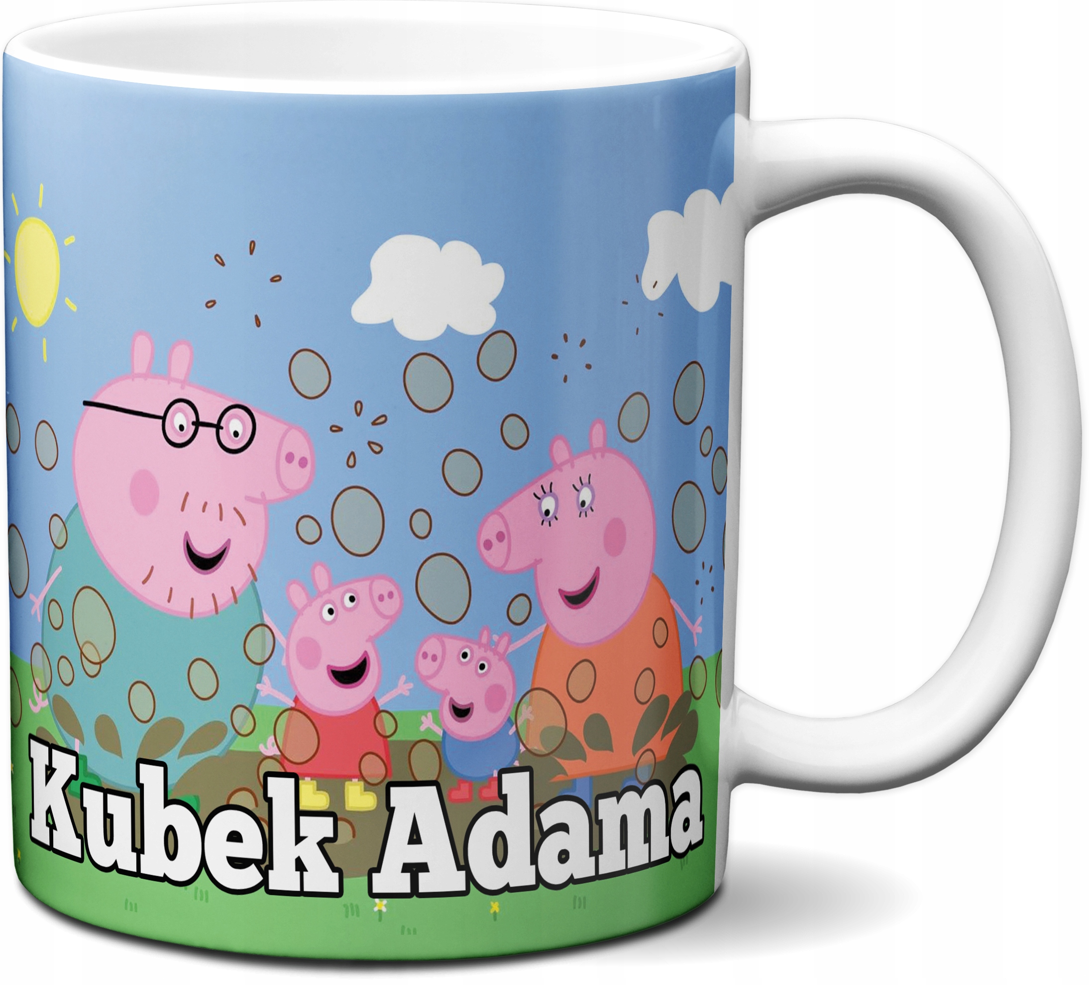 

Kubek Świnka Peppa Rodzinka Przedszkole+imię