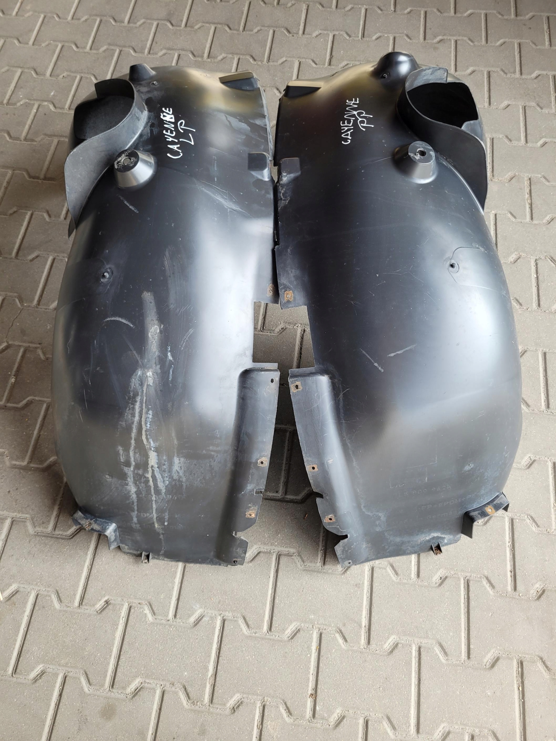 mudguard front left right front left right PORSCHE CAYENNE and 7L 9PA LIFT