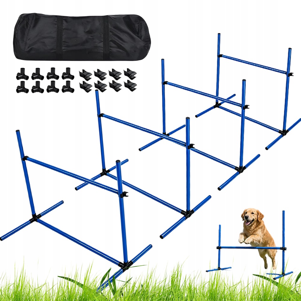Sada Agility Pro Psa 4 Kuželky Tréninkové Ploty Nastavitelná Pvc Taška