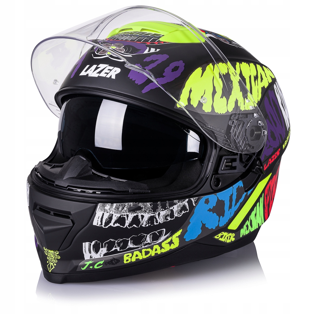 KASK MOTOCYKLOWY Z BLENDĄ LAZER RAFALE MEXICANA L Rozmiar L